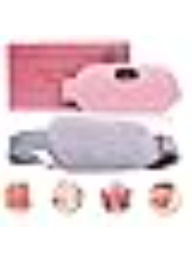 Portable Rechargeable Heating Pad for Abdominal and Back Comfort, Cordless Heat Therapy Belt with Adjustable Heat and Massage Modes for Daily Relaxation - Image 1