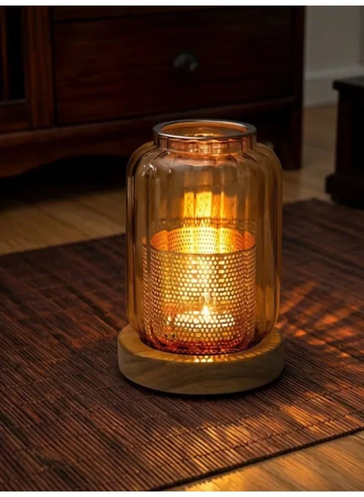 New Home Oud Incense Burner, Glass Candle Warmer Lamp for Bakhoor/Oud, Home & Festival Decor - Image 5