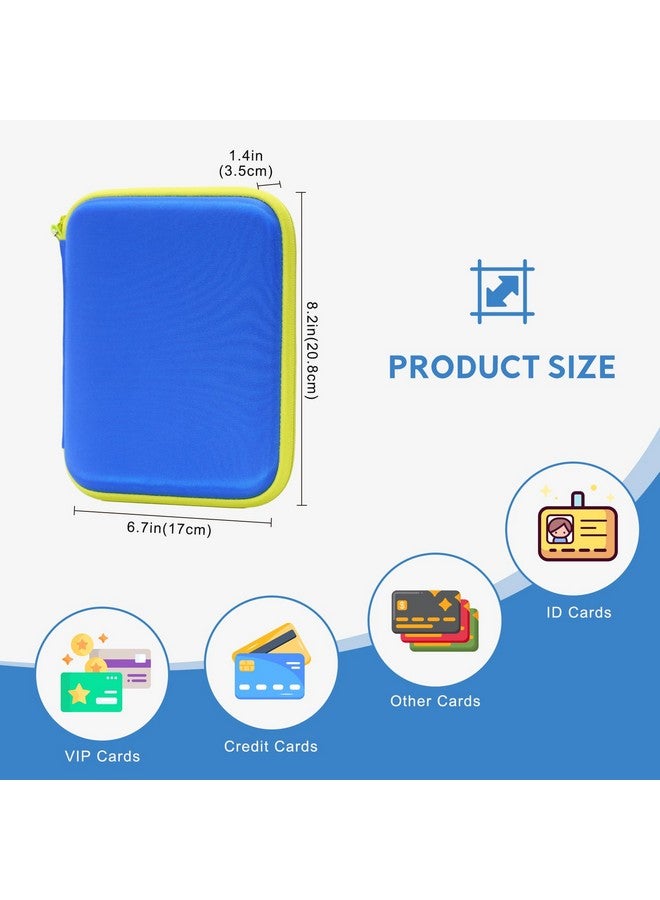 ProCase Carrying Case for Yoto Card with 80 Pockets Storage Capacity, Portable Holder Organizer for Kids Yoto Player & Mini Cards with Zipper Sleeves Binder- Blue - Image 5