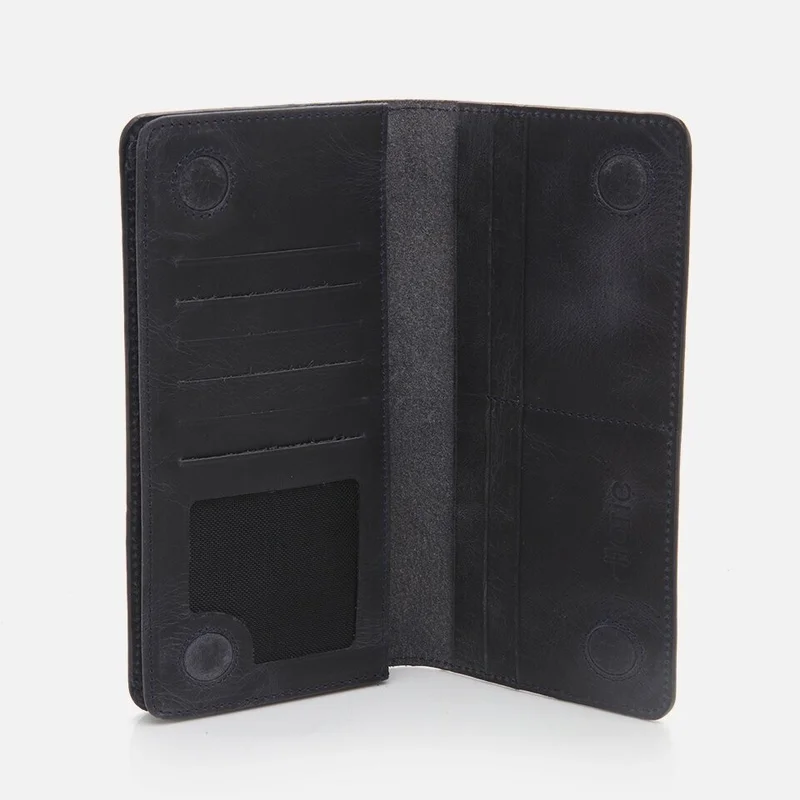 Hotiç 06CUH273250A680 Genuine Leather Navy Blue Men's Wallet