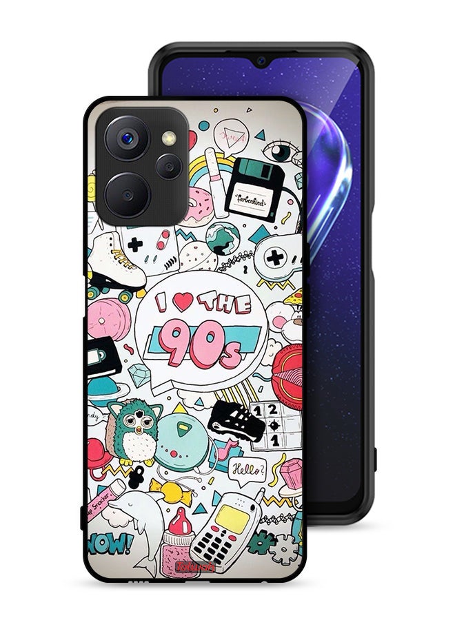 Tolwak Realme 9i 5G Protective Case Cover I Love The 90s - Image 1