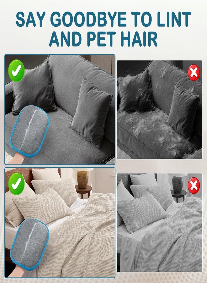 2 Pack Pet Hair Remover Glove for Cats & Dogs, Couch, Carpet, Car Seats - Image 4
