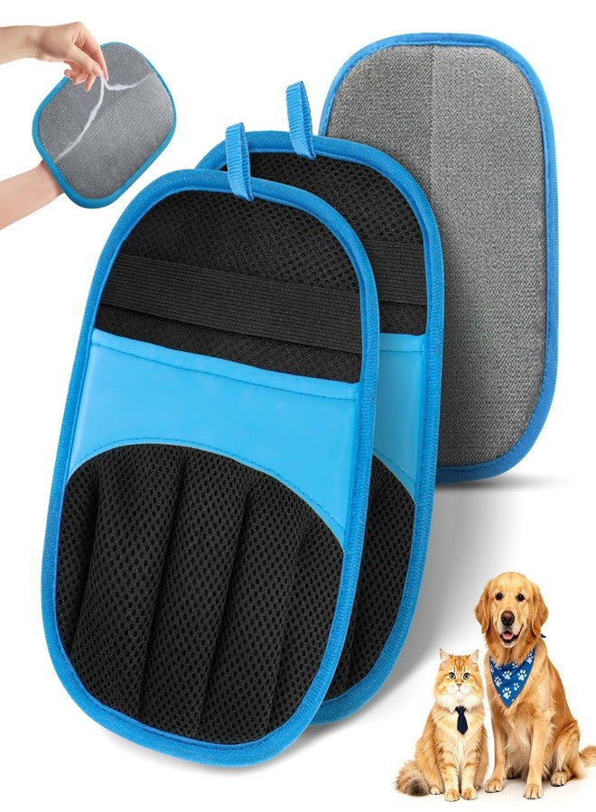 2 Pack Pet Hair Remover Glove for Cats & Dogs, Couch, Carpet, Car Seats - Image 1