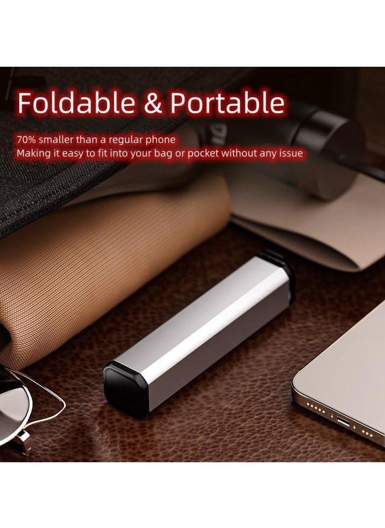 TIGER Universal Airplane Phone Holder – Portable Travel Stand, Foldable Magic Clamp for Desk & Movies | Compact & Adjustable Phone Mount for Airplane, Desk, and Entertainment | Grey Color - Image 5