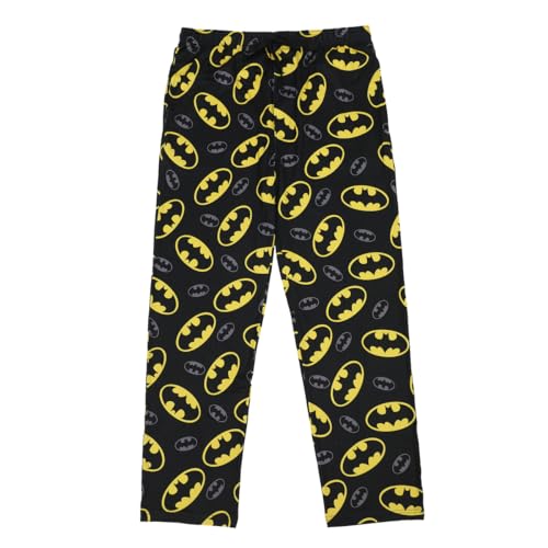 Bioworld Men's Adult Batman Black Sleep Pants - Gotham Knight Comfort for Superhero Fans- XL - Image 1