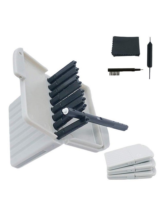 Anico Hearing aid Wax Guards Filters Cerumen Stop Wax Traps for Phonak, Unitron, Widex Hearing aids Cleaner with Cleaning Brush kit Tools and Carry case - 3Packs/24 Filters - Image 1