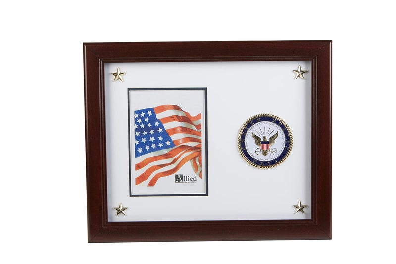 Allied Flag Allied Frame U.S. Navy Picture Frame with Medallion and Stars - 5 x 7 inch - Image 5