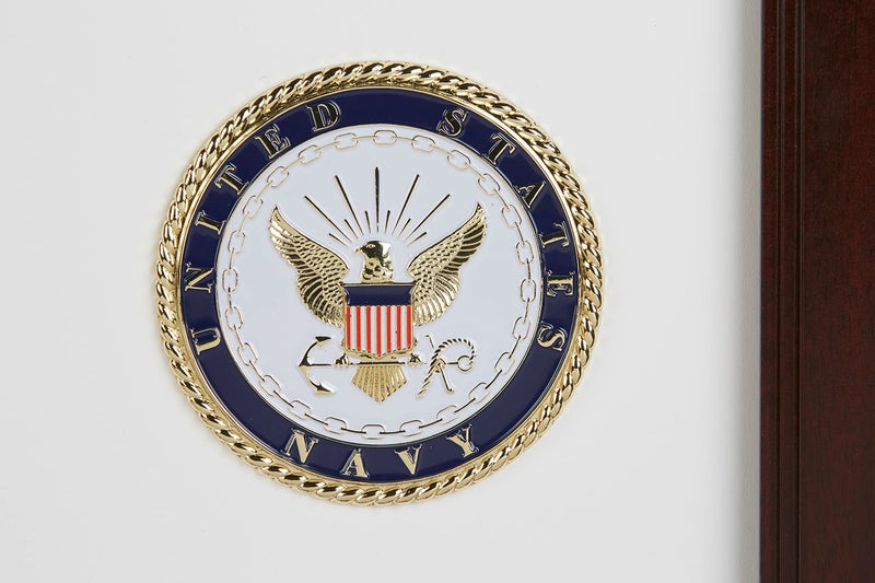 Allied Flag Allied Frame U.S. Navy Picture Frame with Medallion and Stars - 5 x 7 inch - Image 2