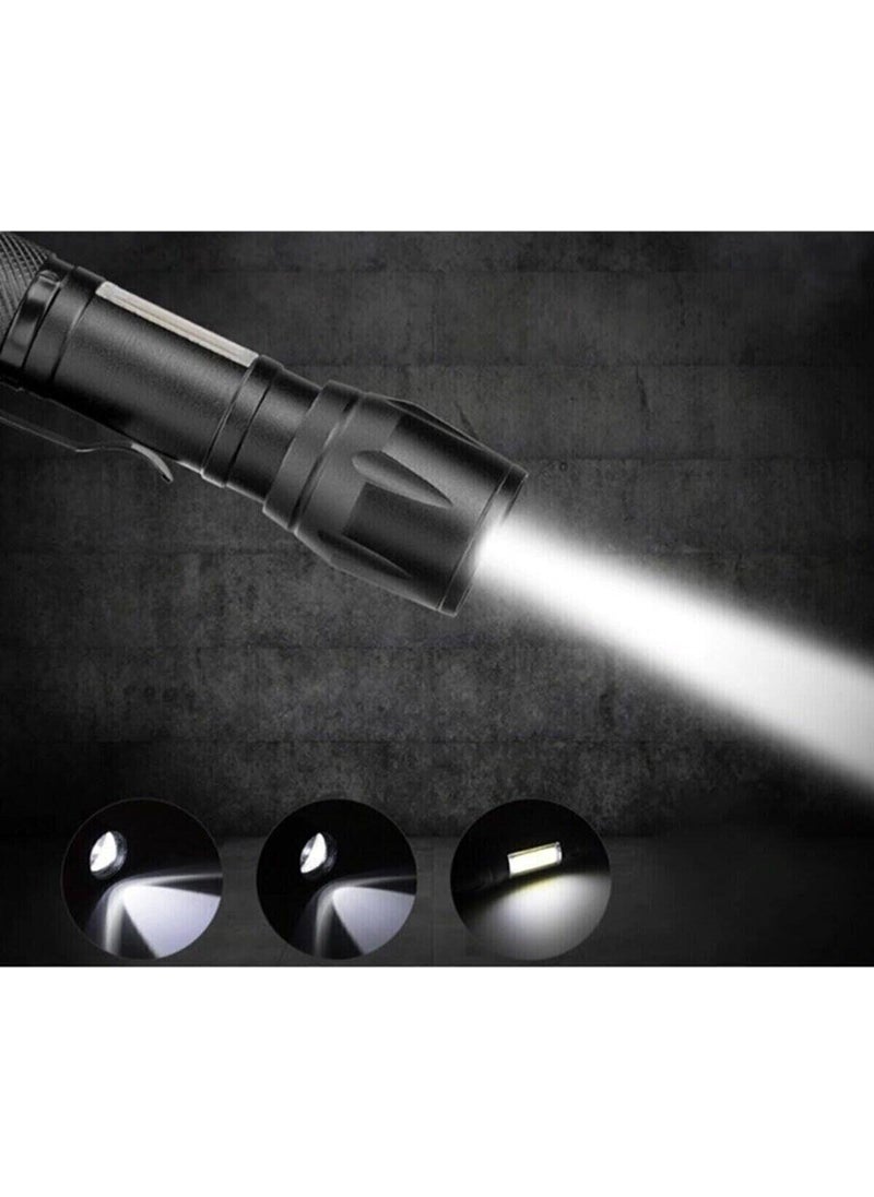 CATA Flashing Rechargeable Police Flashlight 3 Functions 8024 CT-8024  - Image 1