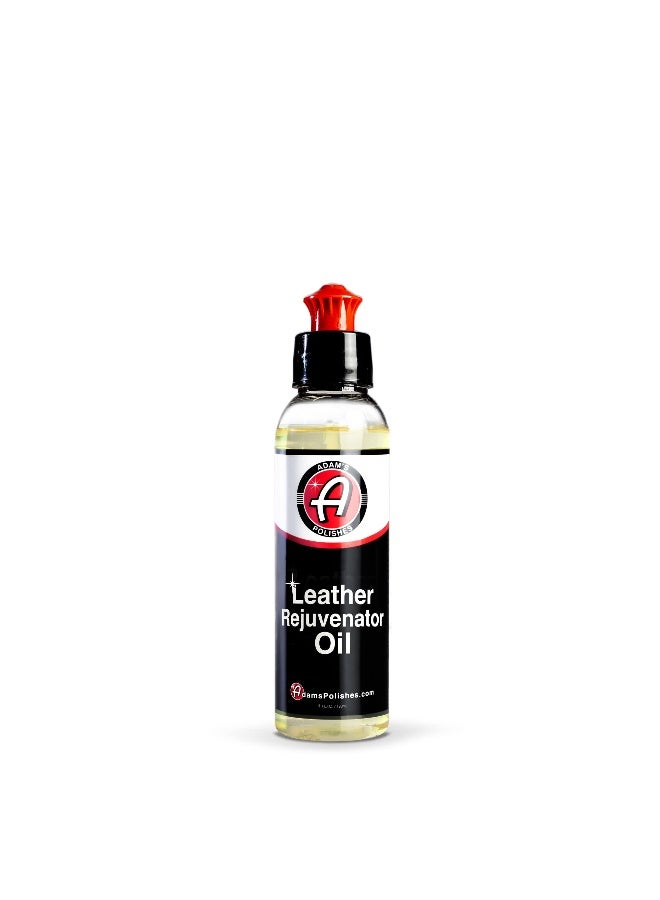 Adam's Polishes Leather Rejuvenator Oil  4oz  - Cleans  Hydrates  Protects All Leather Types  Colors  & Ages - Non Sticky  Non Greasy  & Non Silicone - Image 1