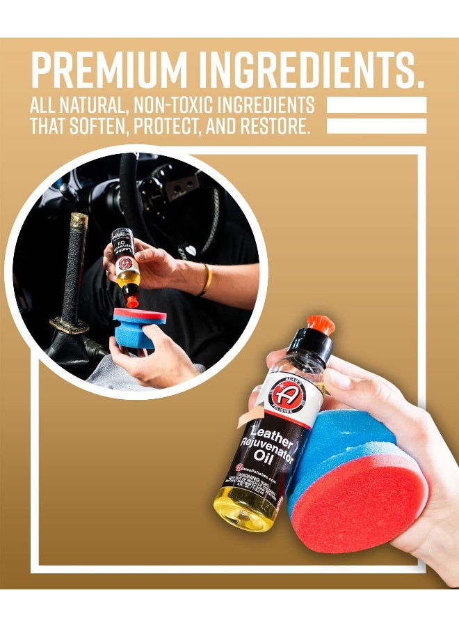Adam's Polishes Leather Rejuvenator Oil  4oz  - Cleans  Hydrates  Protects All Leather Types  Colors  & Ages - Non Sticky  Non Greasy  & Non Silicone - Image 5