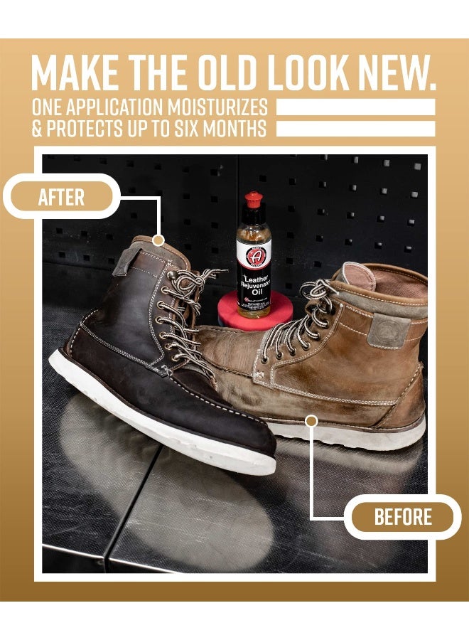 Adam's Polishes Leather Rejuvenator Oil  4oz  - Cleans  Hydrates  Protects All Leather Types  Colors  & Ages - Non Sticky  Non Greasy  & Non Silicone - Image 4