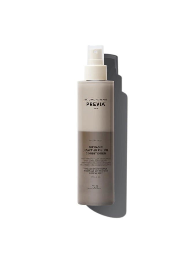 PREVIA Hydrating Leave-in Conditioner Spray White Truffle Extract - Reconstructive Biphasic Detangling Treatment for Damaged, Dry, and Brittle Hair - Tames Frizz, Adds Shine, Controls Static - Image 1