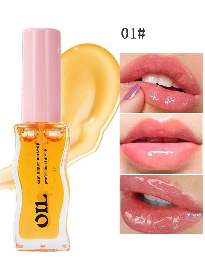 SAM SUGAR Fruit Honey Lip Care Oil 01#, Lighten Lip Lines, Long-Lasting Moisture, Honey Essence Lip Gloss - 8 ML ﻿ ﻿ - Image 2