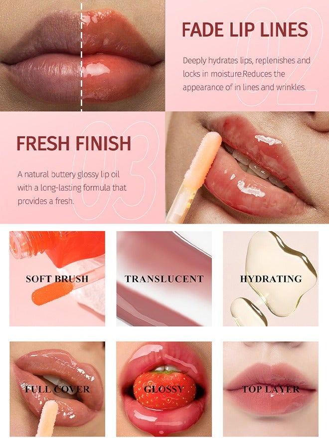 SAM SUGAR Fruit Honey Lip Care Oil 01#, Lighten Lip Lines, Long-Lasting Moisture, Honey Essence Lip Gloss - 8 ML ﻿ ﻿ - Image 4