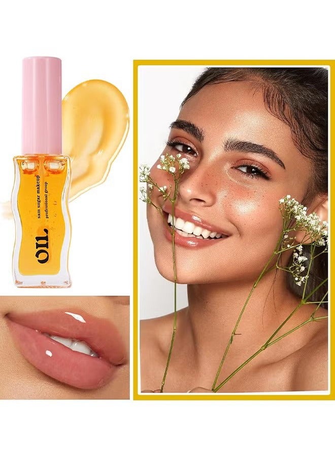 SAM SUGAR Fruit Honey Lip Care Oil 01#, Lighten Lip Lines, Long-Lasting Moisture, Honey Essence Lip Gloss - 8 ML ﻿ ﻿ - Image 3