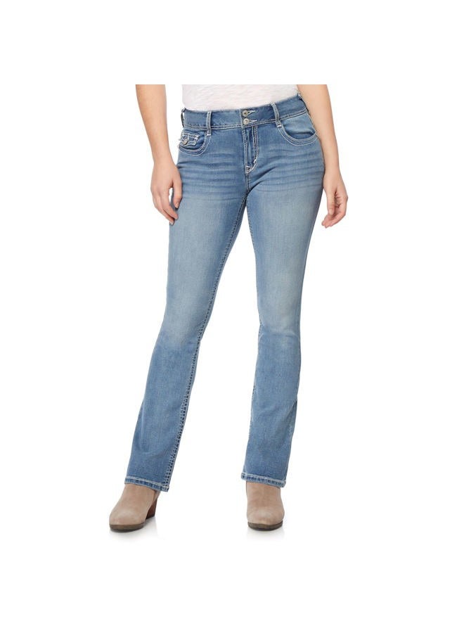 Wallflower Women's Instastretch Bling Luscious Curvy Bootcut Jeans, Paola, 17 - Image 1