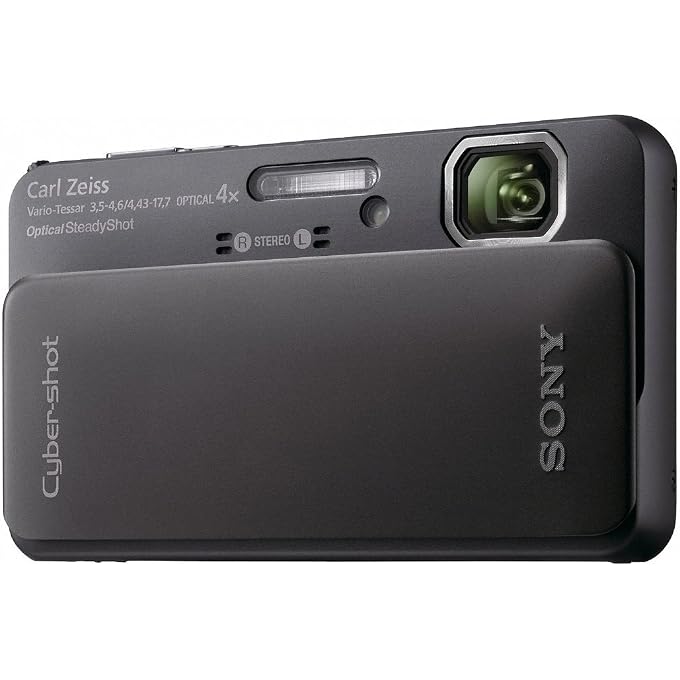 Sony Cyber-Shot DSC-TX10 16.2 MP Waterproof Digital Still Camera with Exmor R CMOS Sensor, 3D Sweep Panorama and Full HD 1080/60i Video (Black) - Image 1