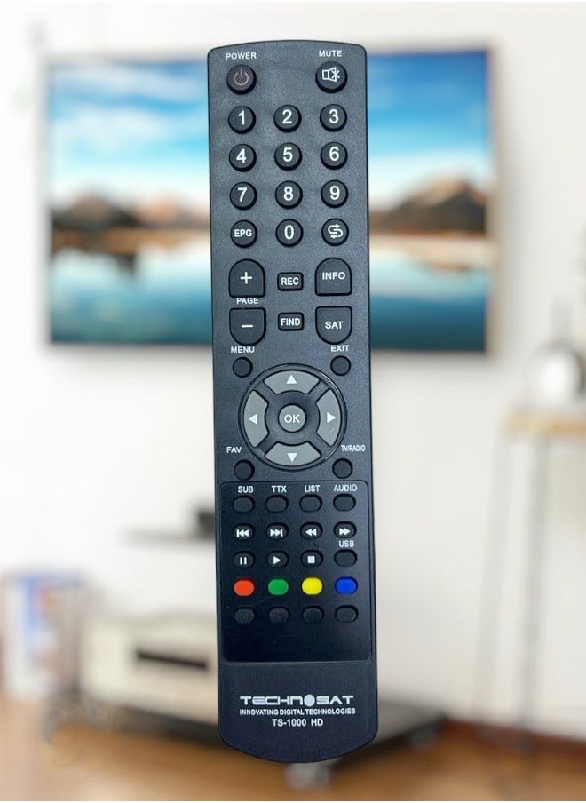 Technosat Replacement Remote Control For Technosat TS-1000 HD Satellite Receiver  - Image 1