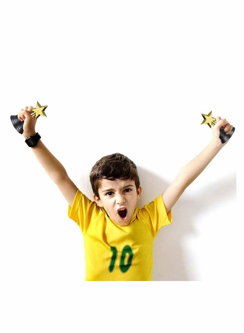كاست ويف مجموعة من 12 كأسًا ذهبيًا من البلاستيك للأطفال - Image 3