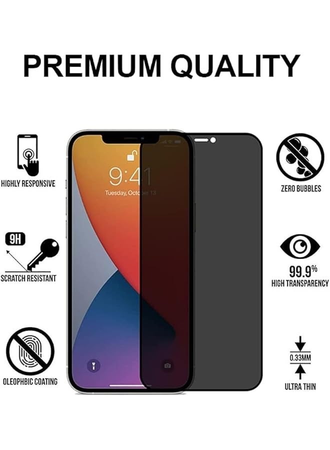 PROMASS iPhone 11 / iPhone XR Privacy Screen Protector Anti-Spy Tempered Glass Film 9H Hardness Scratch Resistant Bubble Free Anti Spy Tempered Glass Screen Protector for iPhone 11 / iPhone XR - Image 2