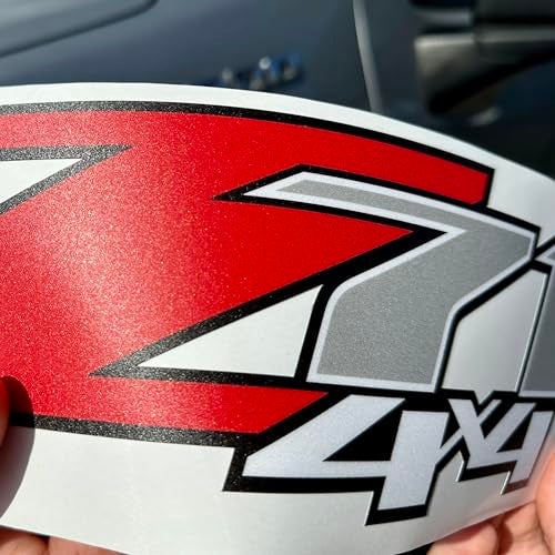 GOLD HOOK Chevy Silverado Z71 4x4 Decals Stickers - F (2007-2013) Bed Side 1500 2500 HD, Peel & Stick Series Matte Finish, Set of 2 - Image 3