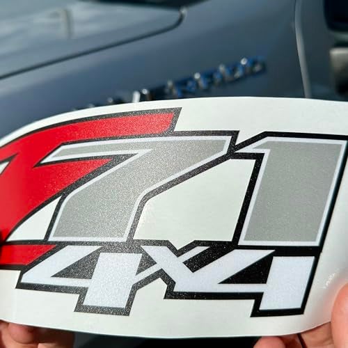 GOLD HOOK Chevy Silverado Z71 4x4 Decals Stickers - F (2007-2013) Bed Side 1500 2500 HD, Peel & Stick Series Matte Finish, Set of 2 - Image 5