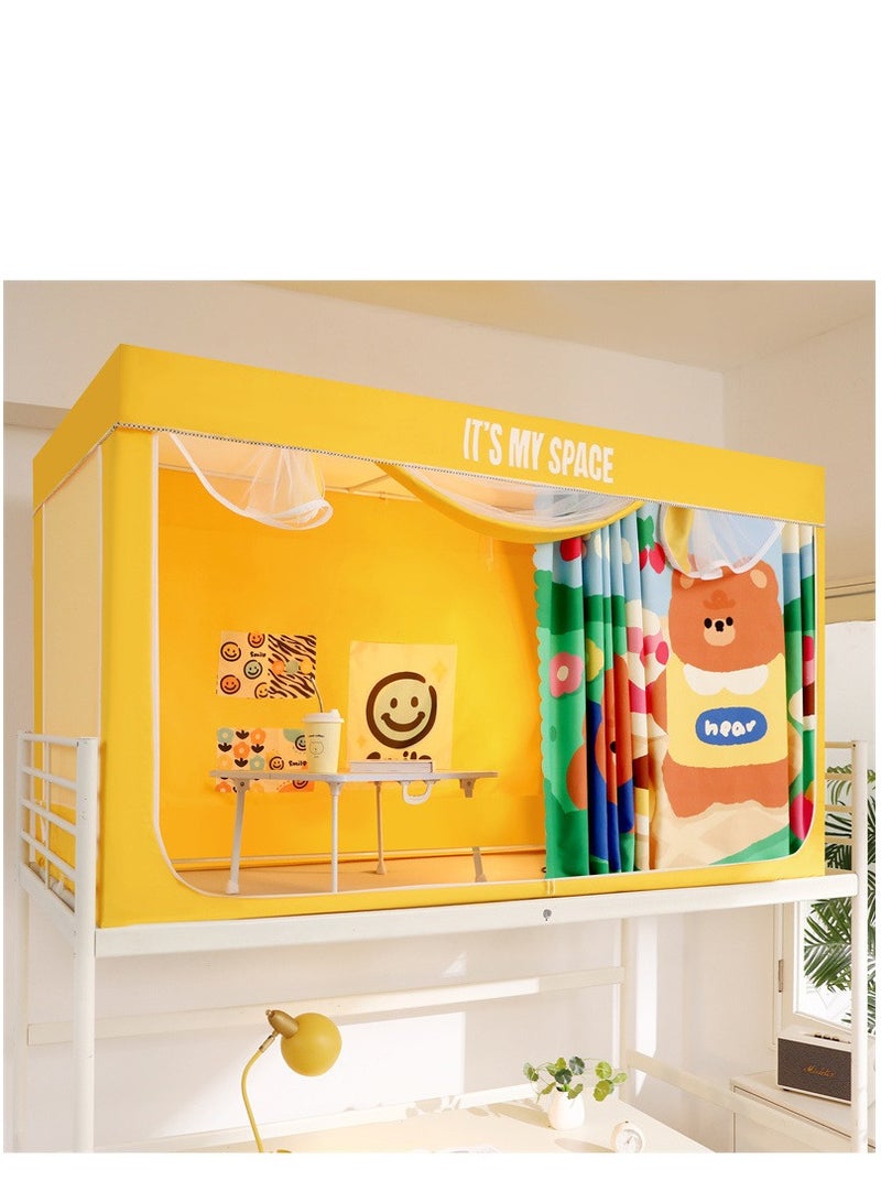 Y&D Bed Canopy Tents Curtain Blackout Curtain Single Bed Tent Curtain Student Shading Cloth Bed Canopy Mosquito Net Student Sleep Privacy Protection - Image 1
