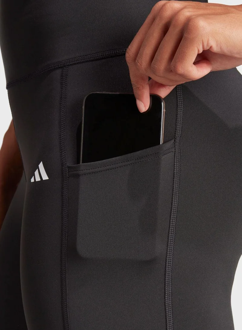 Adidas BLACK Optime 7Inch Leggings for Women | Best Price UAE