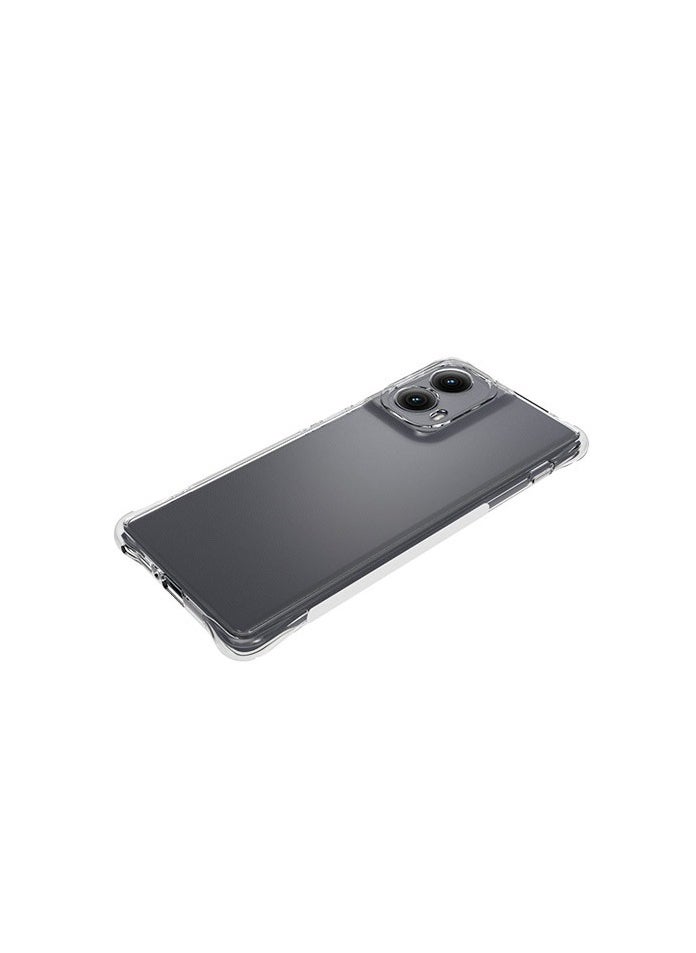 2 in 1 Motorola G85 5G Phone Case Cover & Screen Protector - Shockproof Clear Slim TPU Protective Phone Cover & Full Coverage Delicate Touch Tempered Glass Screen Protector for Motorola G85 5G