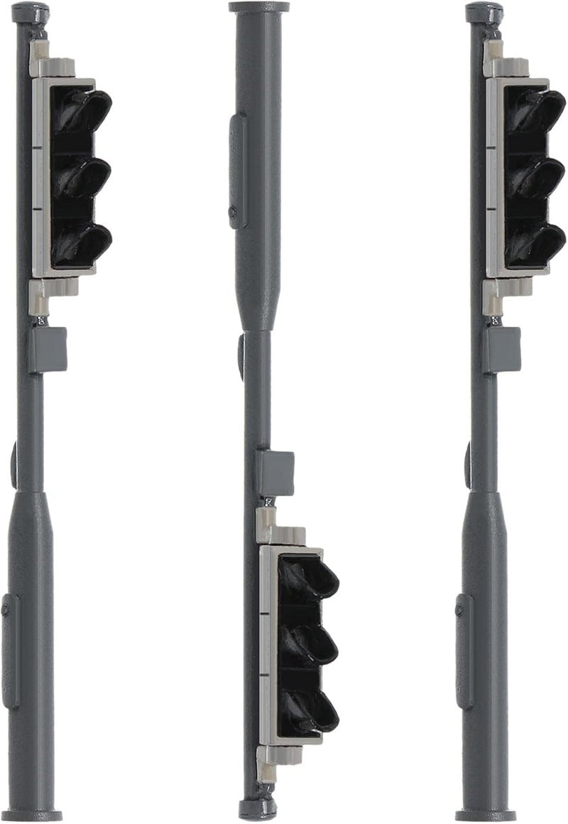 كلاراكو مجموعة من 3 إشارات مرور LED لقطارات نموذجية، 3 فولت، ألوان أحمر، أخضر، وأصفر، مناسبة لقطارات السكك الحديدية، وطاولات الرمل، ومجموعات بناء المناظر الطبيعية، بمقياس G من 1 إلى 32 - Image 1