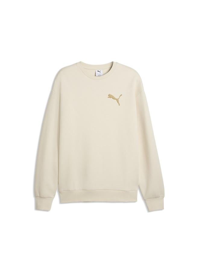 بوما سويت شيرت Essentials واسع ومزين بشعار PUMA Cat المطوّر للرجال - Image 4