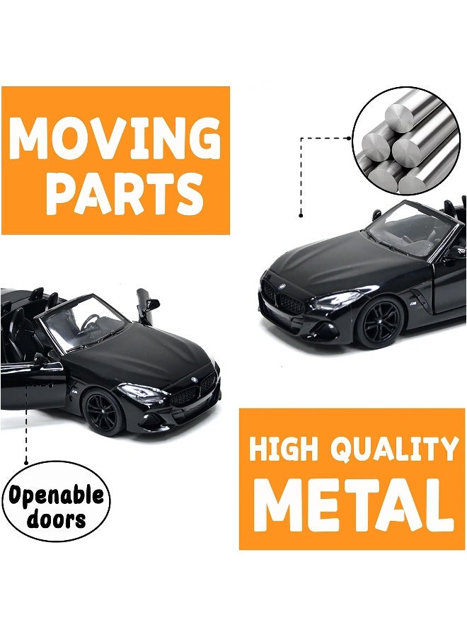 Kinsmart 1:34 Scale Door Openable Pull Back Action BMW Z4 Convertible Diecast Metal Alloy Toy Car - Image 5