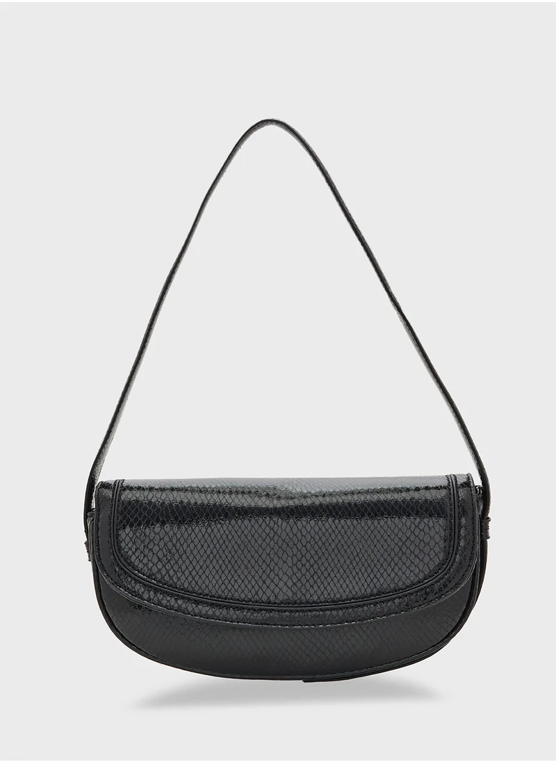 ELLA Snake Print Shoulder Bag