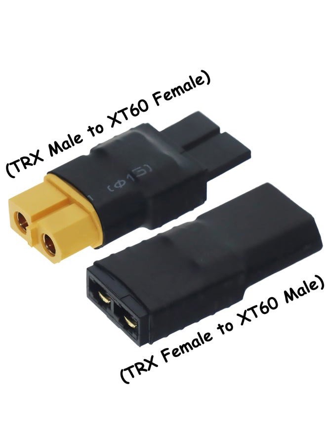 Nvwadayu RC Lipo Battery/Charger Connector Adapter for Traxxas TRX to XT60 Connector Adapter Plugs fit Slash/Rustler/Stampede/Bandit/E-Revo RC Cars - Image 3