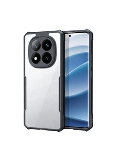 Generic for Redmi Note 14 Pro 5G / Xiaomi POCO X7 5G Case, Ultra Thin Lightweight, Soft TPU Bumper, Acrylic Clear Back Cover Redmi Note 14 Pro 5G / Xiaomi POCO X7 5G, Black  - Image 1