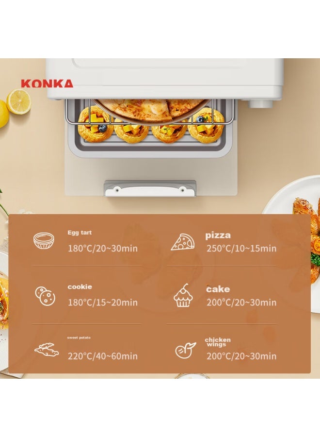Konka Electric Oven, Multi-functional Mini Oven For Home Use, Fruit And Nut Maker, 10l Compact Size, Space-saving, Kao-w1075a - Image 3