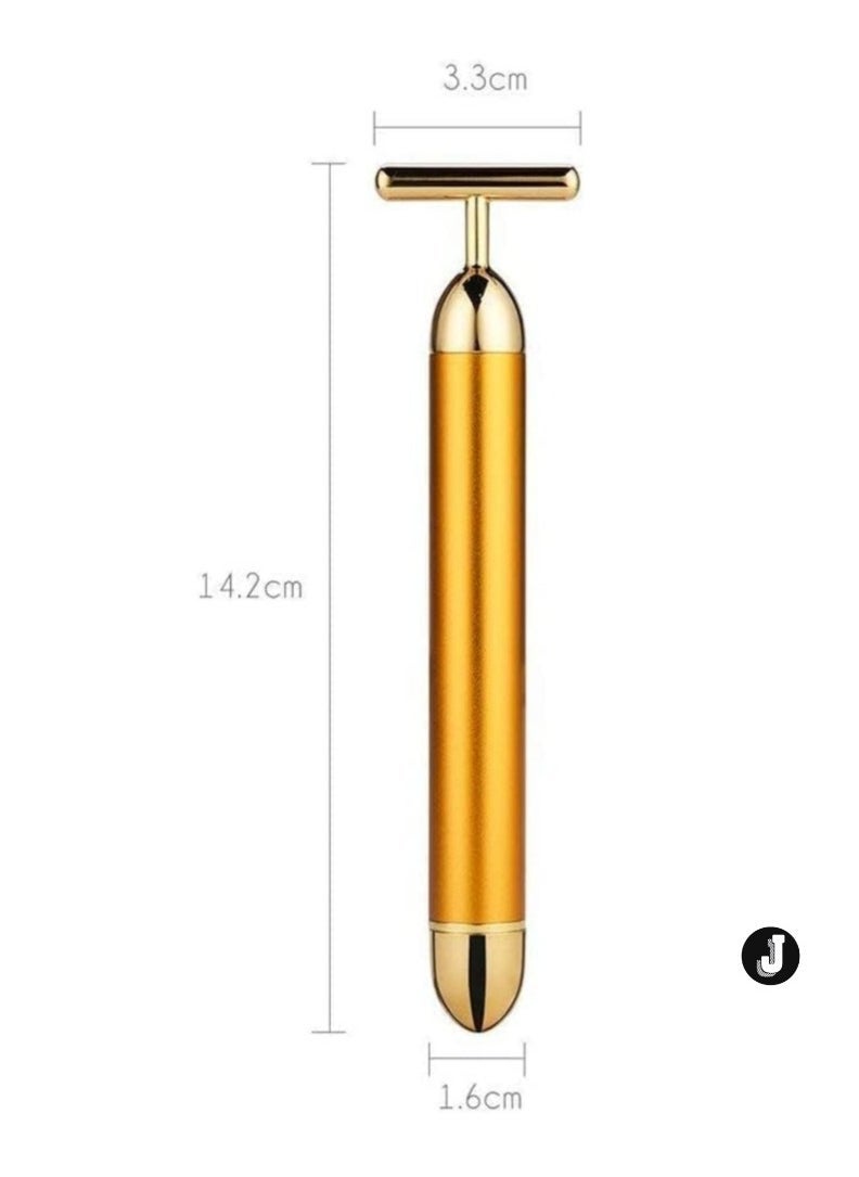 JAJEEK "New 24K Gold Vibrating Energy Roller – The Ultimate Skin Rejuvenation Tool for Youthful Glow" - Image 1