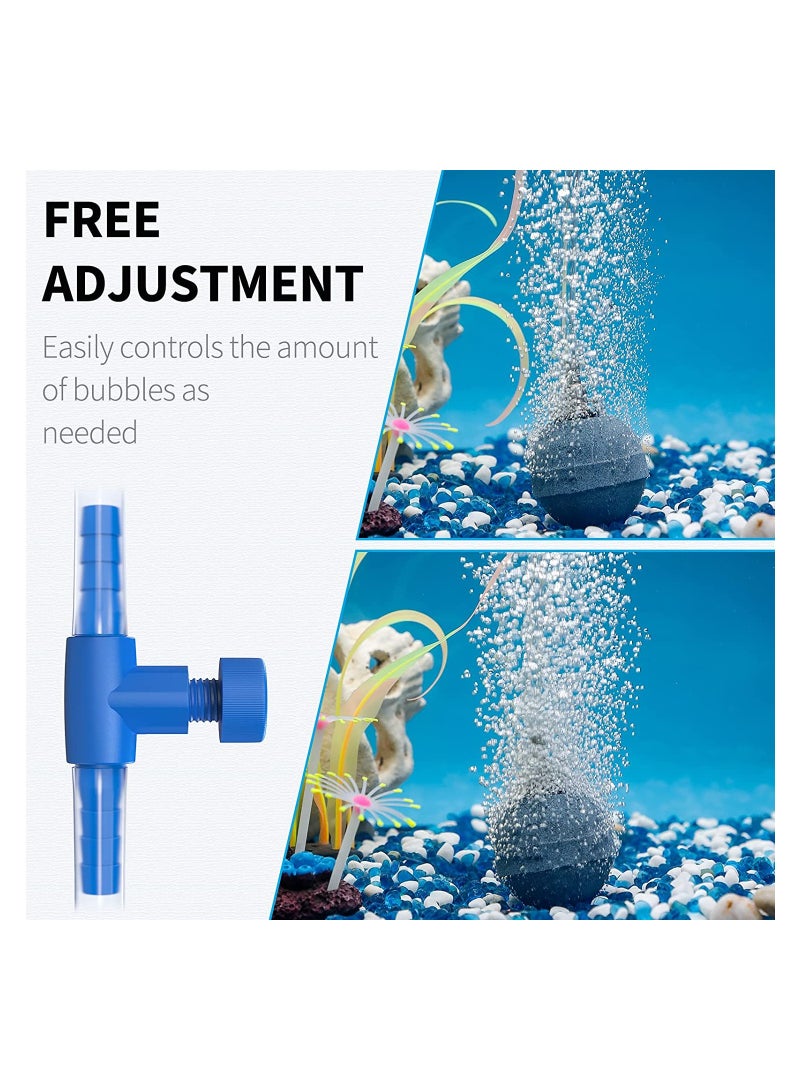 Barakah 10 Pack Aquarium Control Valves Air Pump Single Way Plastic Air Flow Control Regulator for 3/16" ID Tubing - Image 5