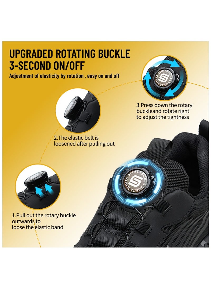 SLIMTA - SLIMTA® S804 Steel Toe Safety Shoes for Men & Women, Lightweight Breathable Non-Slip Puncture-Resistant Work Sneakers - Image 1