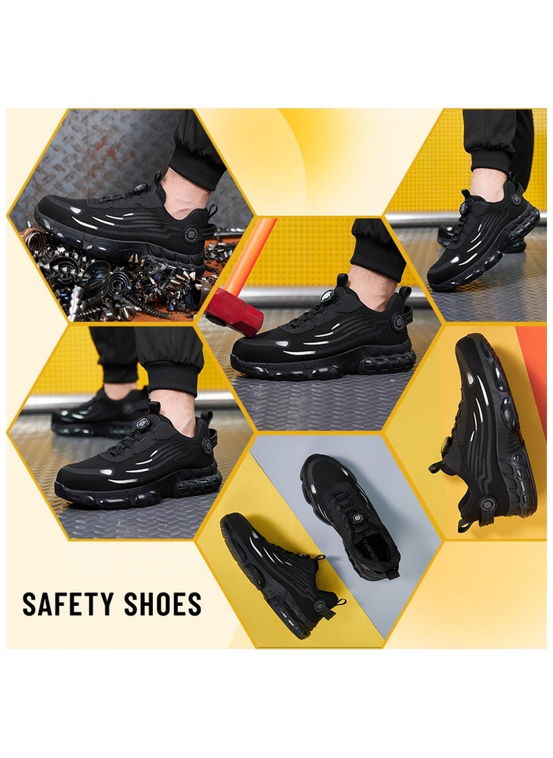 SLIMTA - SLIMTA® S804 Steel Toe Safety Shoes for Men & Women, Lightweight Breathable Non-Slip Puncture-Resistant Work Sneakers - Image 1