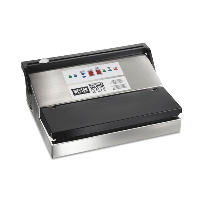 BRANDS VACUUM SEALER MACHINE FOR FOOD PRESERVATION SOUS VIDE EXTRAWIDE 5MM BAR FOR SEALING BAGS UP TO 11 WIDE 460 WATTS PRO 1100 STAINLESS STEEL 650650W