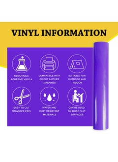 UCEC 52 Pack Removable Vinyl Sheets Compatible With Cricut Maker 3/Explore 3, 22 Colors, 13"X12" Self Adhesive Vinyls Sheets For Diy Projects Scrapbooking Cup Decoration  - Image 2