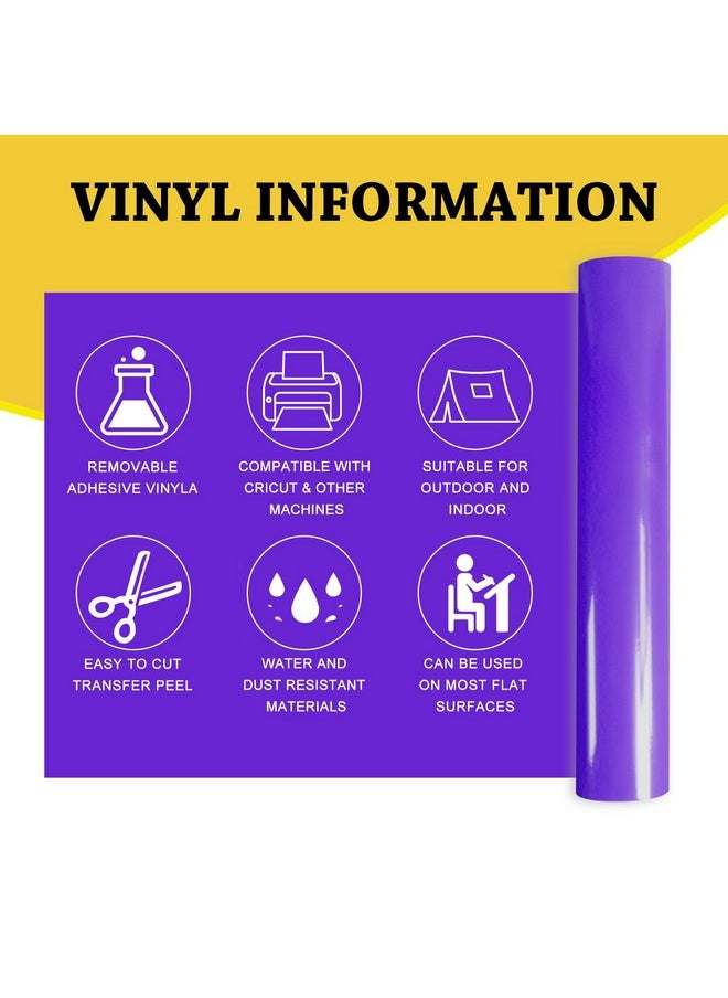 UCEC 52 Pack Removable Vinyl Sheets Compatible With Cricut Maker 3/Explore 3, 22 Colors, 13"X12" Self Adhesive Vinyls Sheets For Diy Projects Scrapbooking Cup Decoration  - Image 2