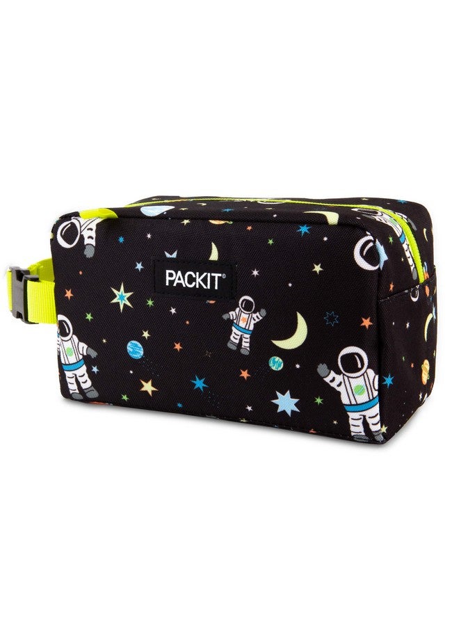 PACKIT PackIt Freezable Snack Box, Spaceman, Built with EcoFreeze Technology, Collapsible, Reusable, Zip Closure with Buckle Handle, Great for All Ages and Fresh Snacks on the go  - Image 1