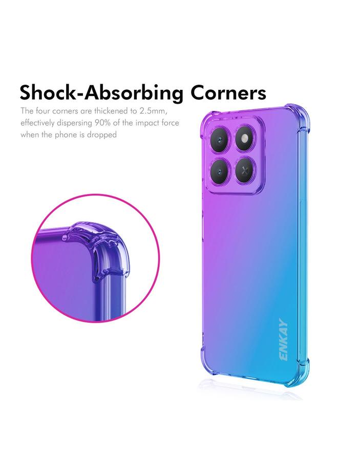 ENKAY Case For Honor X8c Hat-Prince Gradient Airbag TPU Phone Case - Image 2