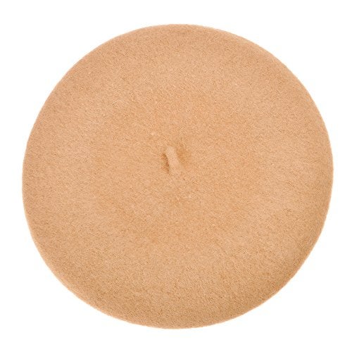 ZLYC Wool Beret Hat Classic Solid Color French Beret for Women (Camel) - Image 5