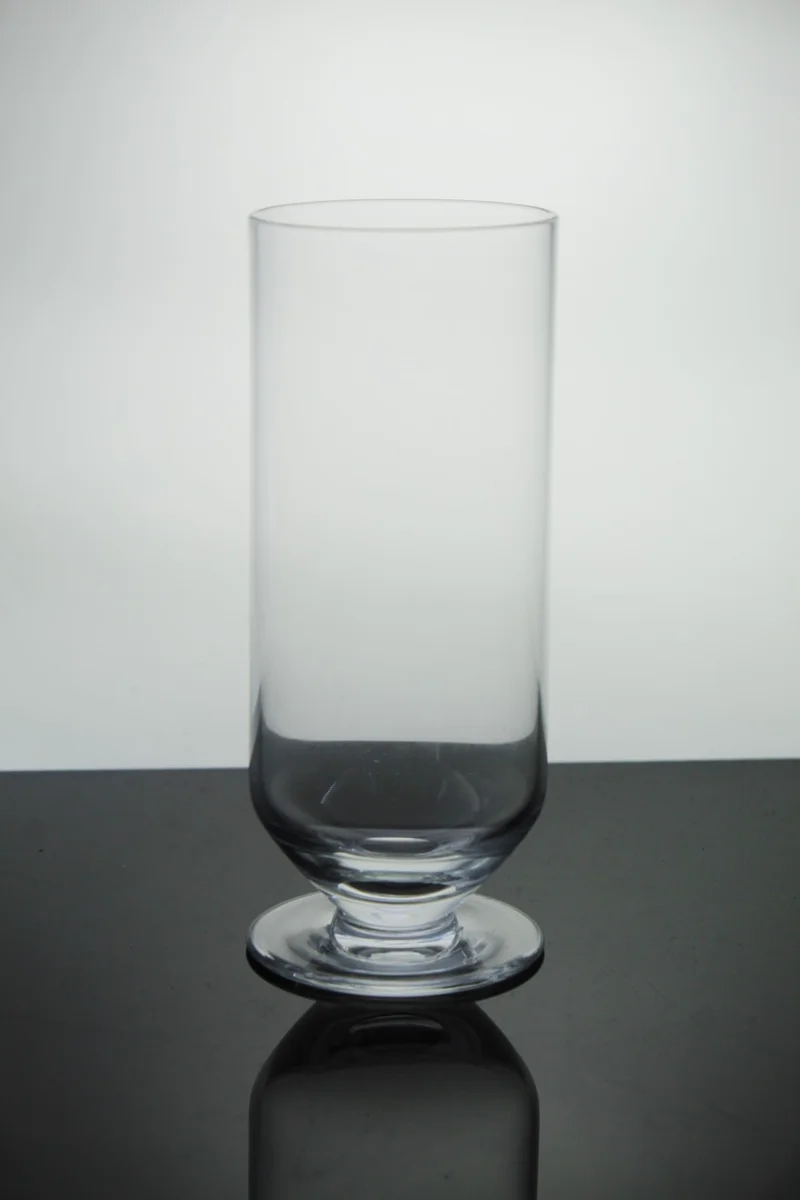 Paşabahçe Denizli Glass Crystal Handmade Footed Soft Drink Cup 1 Piece 766628 11789