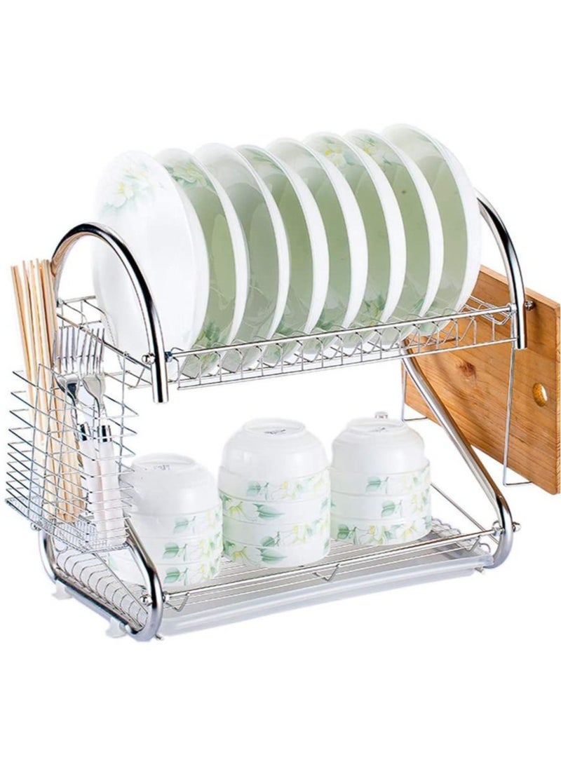 ELTRAZONE Multifunctional Bowl Storage Rack Draining Board Draining Rack Dish Rack Cup Bowl Holder Chopsticks Rack Cutting Board Holder - Image 1
