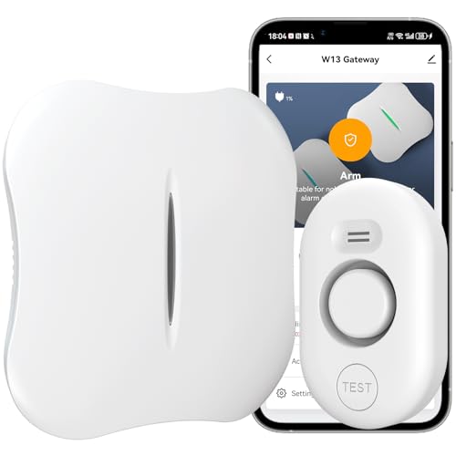METAK WiFi Water Leak Detector for Home with App Notification, 1 Gateway + 1 WD61 Sensor, 120dB Water Flood/Drip Alarm for Basement/Kitchen/Bathroom/Toilet/Laundry Room, Sink/Drain/Pipe/Faucet Leakage Alert - Image 1